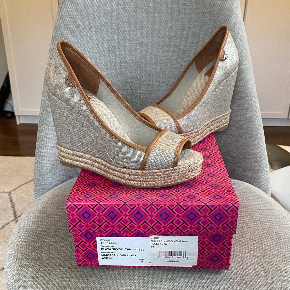 Tory Burch Majorca 110MM Wedge NIB